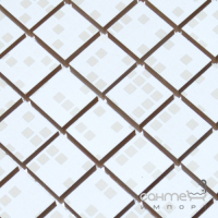 Керамическая мозаика Kotto Ceramica СМ 3038 С Pixel White  300х300х8 (25х25)