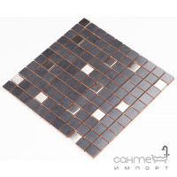Керамічна мозаїка під камінь із металом Kotto Ceramica СМ 325027 C2 graphite/metal mat 300х300х8 (25х25)