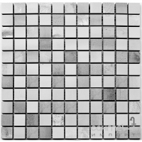Керамическая мозаика Kotto Ceramica СМ 3020 C2 white/grey 300х300х9 (25х25)
