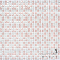 Скляна мозаїка Kotto Ceramica GM 410001 C2 White/Pink w 300х300х4 (10х10)