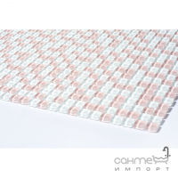 Скляна мозаїка Kotto Ceramica GM 410001 C2 White/Pink w 300х300х4 (10х10)