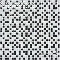 Скляна мозаїка Kotto Ceramica GM 410009 C2 Black/White 300х300х4 (10х10)