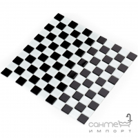 Скляна мозаїка Kotto Ceramica GM 4001 C2 black/white  300х300х4 (25х25)