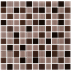 Скляна мозаїка Kotto Ceramica GM 4010 C3 coffe d/coffe m/coffe w 300х300х4 (25х25)