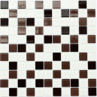 Скляна мозаїка Kotto Ceramica GM 4011 C3 coffe d/coffe m/white 300х300х4 (25х25)