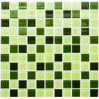 Скляна мозаїка Kotto Ceramica GM 4029 C3 green d/green m/green w 300х300х4 (25х25)