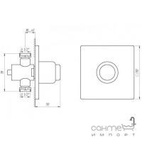 Кран-дозатор для писсуара Tremolada Tremo 467-10 хром