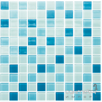 Стеклянная мозаика Kotto Ceramica GM 4018 C3 blue d/blue m/blue w 300х300х4 (25х25)