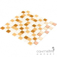 Скляна мозаїка Kotto Ceramica GM 4036 C3 Honey m/Honey w/white 300х300х4 (25х25)