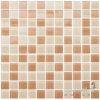Стеклянная мозаика Kotto Ceramica GM 4038 C2 Beige m/Beige w 300х300х4 (25х25)