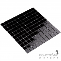 Стеклянная мозаика моноколор Kotto Ceramica GM 4049 C black 300х300х4 (25х25)