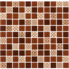 Скляна мозаїка Kotto Ceramica GM 4054 C3 Brown d/Brown m/Structure 300х300х4 (25х25)