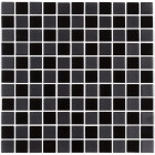 Скляна мозаїка моноколір Kotto Ceramica GM 4057 CС Black mat/Black 300х300х4 (25х25)