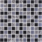 Стеклянная мозаика Kotto Ceramica GM 8002 C3 imperial S4/Ceramik Black/Black 300х300х8 (25х25)