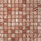 Скляна мозаїка Kotto Ceramica GM 8006 C3 Brown Sahara S1/Brown Silver S6/Brown Silver 300х300х8 (25х25)