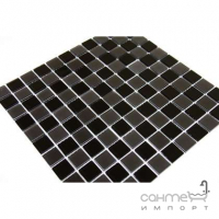 Стеклянная мозаика моноколор Kotto Ceramica GM 4057 CС Black mat/Black 300х300х4 (25х25)