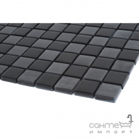 Скляна мозаїка під металл Kotto Ceramica GM 8008 CC Black/Ceramik Black/ 300х300х8 (25х25)