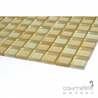 Скляна мозаїка Kotto Ceramica GM 8012 C3 Gold brocade/Gold/Champagne 300х300х8 (25х25)