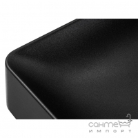 Прямоугольная раковина на столешницу Granado Fredes Black 580x380 черная матовая