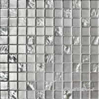 Скляна мозаїка срібло Kotto Ceramica GM 825023 C2 Mirror/S7 300х300х8 (25х25)
