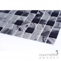 Скляна мозаїка Kotto Ceramica GMP 0425005 С2 print 3/Black mat 300x300х4 (25х25)