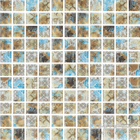 Стеклянная мозаика Kotto Ceramica GMP 0425028 С print 34 300x300х4 (25х25) (узоры)