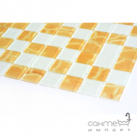 Скляна мозаїка Kotto Ceramica GMP 0425040 С2 print 25/white mat 300x300х4 (25х25) (апельсин)