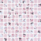 Стеклянная мозаика Kotto Ceramica GMP 0825008 С2 print 8/pink w 300x300х8 (25х25) (цветы)