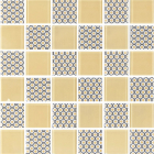 Стеклянная мозаика Kotto Ceramica GMP 0848003 СС print 2/ral 7047 300x300х8 (48х48) (геометрический узор)