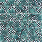 Стеклянная мозаика Kotto Ceramica GMP 0848023 С print 24  300x300х8 (48х48) (пальмовые листья)