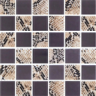 Скляна мозаїка Kotto Ceramica GMP 0848038 С2 print 38/ral 7039 300x300х8 (48х48) (зміїна шкіра)