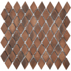 Керамогранітна мозаїка під камінь Kotto Ceramica MI7 30500316C Noce 300x300х10 (ромб 30x50)