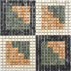 Керамогранітна мозаїка під камінь Kotto Ceramica MI7 DE 173 300x300х10 (кубик 10x10) (геометричний узор)