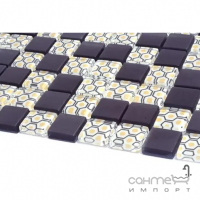 Стеклянная мозаика Kotto Ceramica GMP 0825002 С2 print 2/black mat 300x300х8 (25х25)