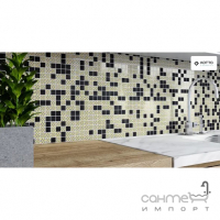 Стеклянная мозаика Kotto Ceramica GMP 0825002 С2 print 2/black mat 300x300х8 (25х25)