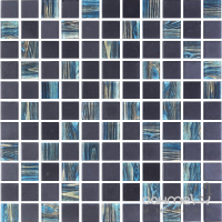Стеклянная мозаика Kotto Ceramica GMP 0825041 С2 print 40/black mat 300x300х8 (25х25) (дерево)