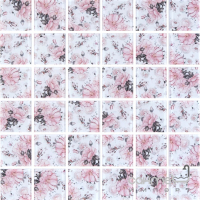 Стеклянная мозаика Kotto Ceramica GMP 0848008 С print 8  300x300х8 (48х48) (цветы)