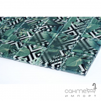 Стеклянная мозаика Kotto Ceramica GMP 0848023 С print 24  300x300х8 (48х48) (пальмовые листья)