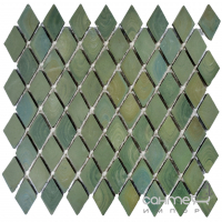 Керамогранитная мозаика под камень Kotto Ceramica MI7 30500303C Terra Verde 300x300х10 (ромб 30x50)