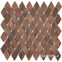 Керамогранітна мозаїка під камінь Kotto Ceramica MI7 30500316C Noce 300x300х10 (ромб 30x50)