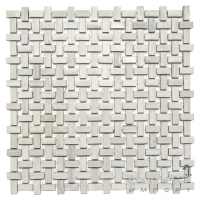 Керамогранітна мозаїка під камінь Kotto Ceramica MI7 10200401C Grigio Caldo 300x300х10 (прямокутник 10x20)