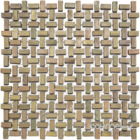Керамогранитная мозаика под камень Kotto Ceramica MI7 10200415C Muschiato 300x300х10 (прямоугольник 10x20)