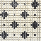 Мозаїчне панно Kotto Ceramica MI7 К060600 Eleganza раппорт Nero/Salino (геометричний візерунок)