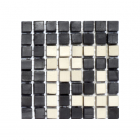 Мозаїчне панно Kotto Ceramica MI7 К060602 Eleganza кут фриза Nero/Salino (геометричний візерунок)