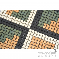 Керамогранітна мозаїка під камінь Kotto Ceramica MI7 DE 173 300x300х10 (кубик 10x10) (геометричний узор)