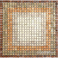 Керамогранитная мозаика под камень Kotto Ceramica MI7 DE 202 300x300х10 (кубик 10x10) (геометрический узор)