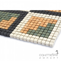 Керамогранитная мозаика под камень Kotto Ceramica MI7 DE 202 300x300х10 (кубик 10x10) (геометрический узор)