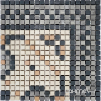 Мозаїчне панно Kotto Ceramica MI7 К060706 Lviv Legends кут фриза Beige/Focato/Buchero/Nero