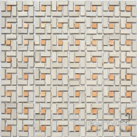 Керамогранітна мозаїка під камінь Kotto Ceramica MI7 К9102 C2 Grigio Caldo/Dorato 300x300x10