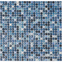 Керамогранітна мозаїка мікс каменю та скла Kotto Ceramica MIG 410003 С3 Oltremare/Salino/print 61 300х300х4 (10х10)